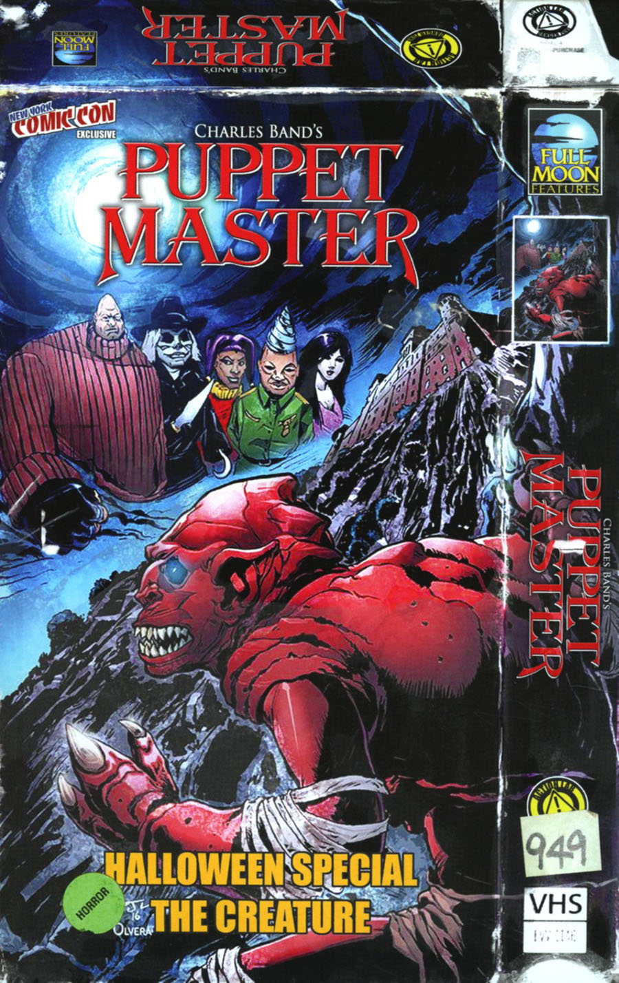Puppet Master Halloween 1989 Special One Shot Cover E NYCC Exclusive Daniel J Logan VHS Variant Cover