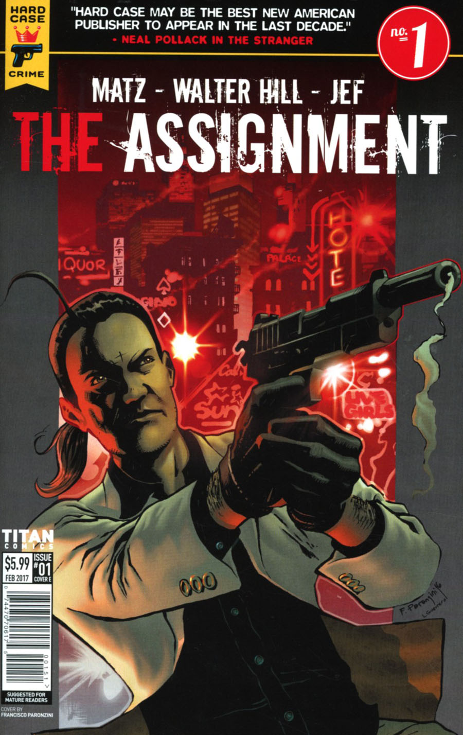 Hard Case Crime Assignment #1 Cover E Variant Francisco Paronzini Cover