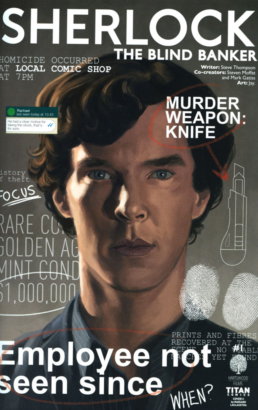 Sherlock Blind Banker #1 Cover C Variant Mariano Laclaustra Cover