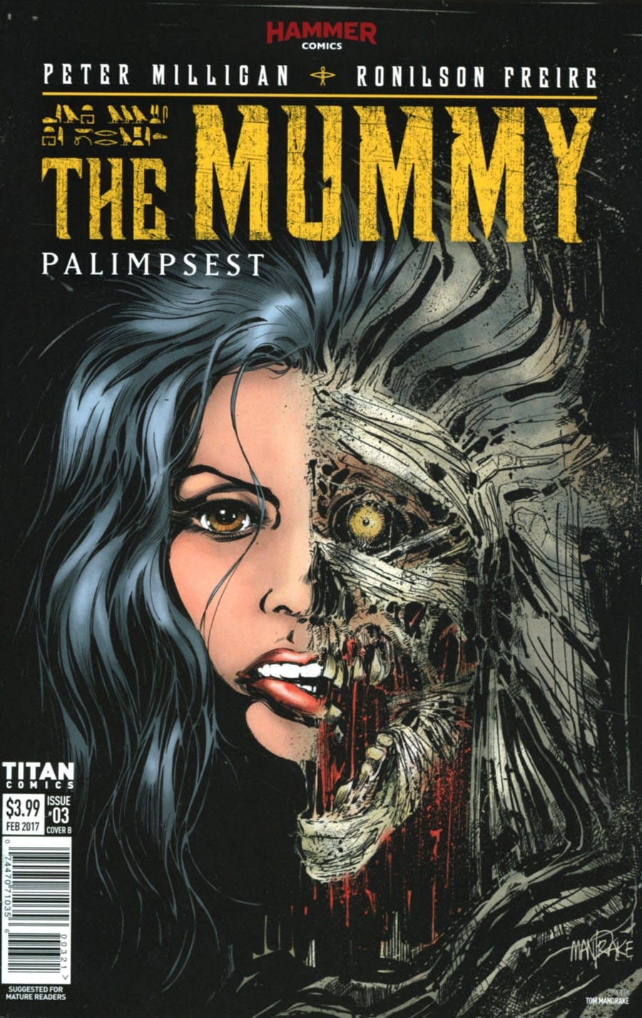 Mummy #3 Cover B Variant Tom Mandrake Cover