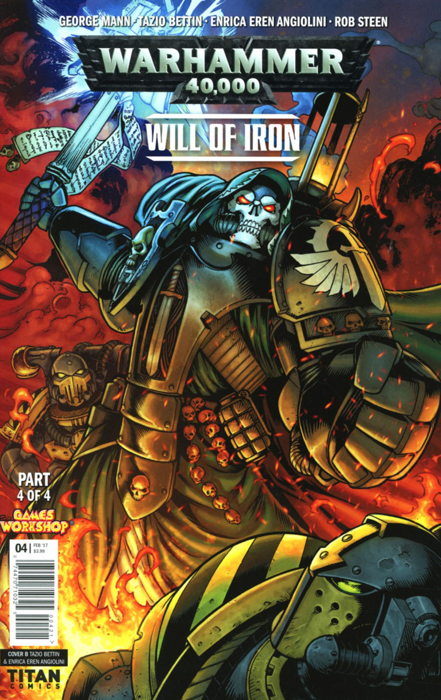 Warhammer 40000 Will Of Iron #4 Cover B Variant Tazio Bettin & Enrica Angiolini Cover