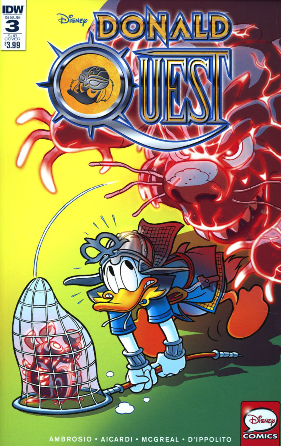Donald Quest #3 Cover B Variant Andrea Freccero Subscription Cover
