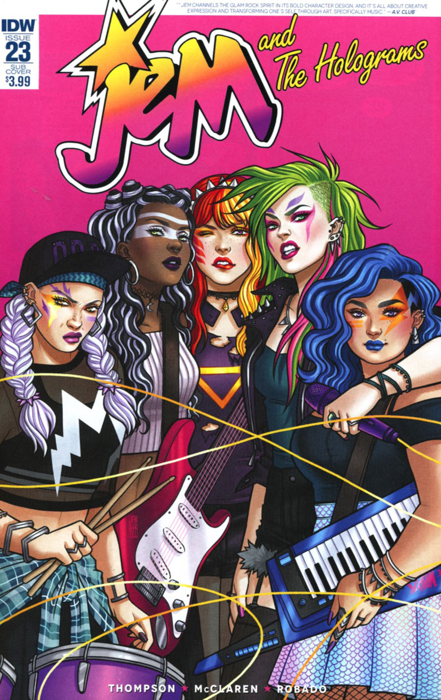 Jem And The Holograms #23 Cover B Variant Jen Bartel Subscription Cover