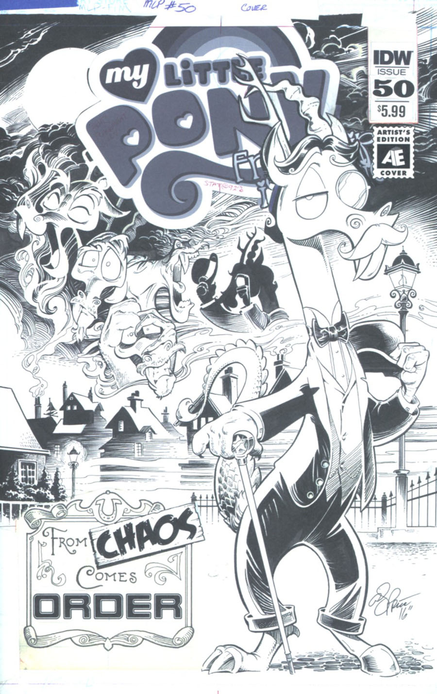 My Little Pony Friendship Is Magic #50 Cover B Variant Andy Price Artists Edition Cover