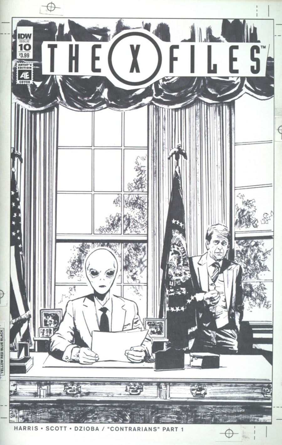 X-Files Vol 3 #10 Cover B Variant Greg Scott Artists Edition Cover