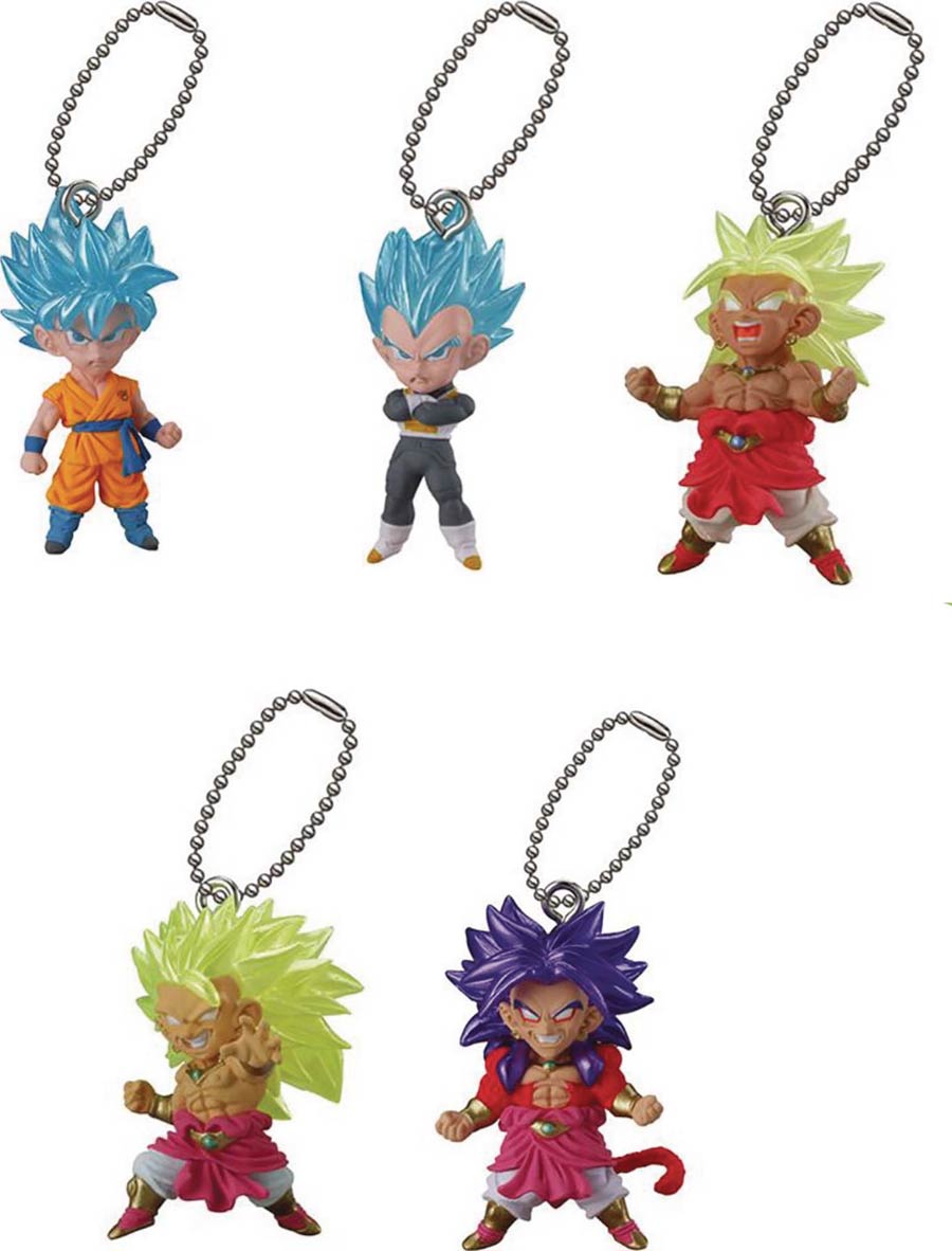 Dragon Ball Z UDM Swing Figure Charm The Best Blind Mystery Box Display
