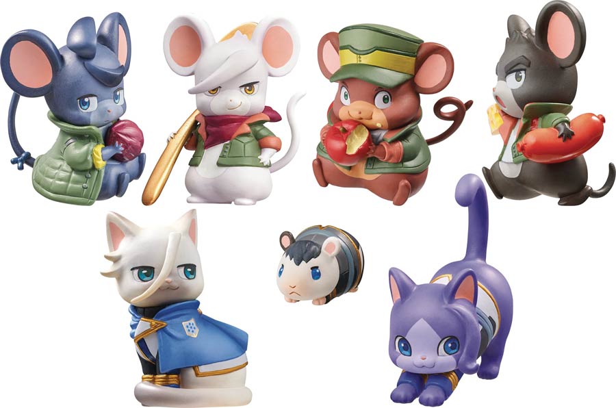 Gundam Iron-Blooded Orphans Orphan-Cyu Rubber Mascot 6-Piece Display