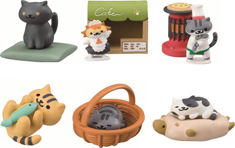 Neko Atsume Kitty Collector Desktop Figure Vol 2 Blind Mystery Box Display