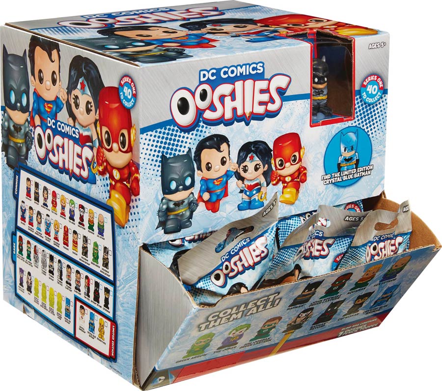 DC Comics Justice League Ooshies Series 1 Mini Figure Blind Mystery Box Display