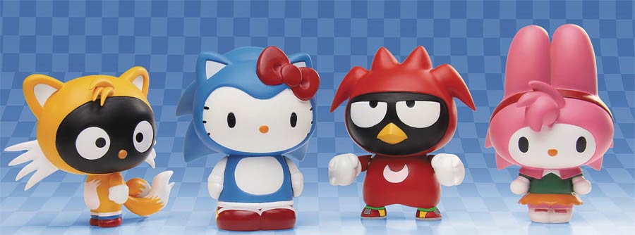 Sonic The Hedgehog x Sanrio PVC Figurine Blind Mystery Box Display