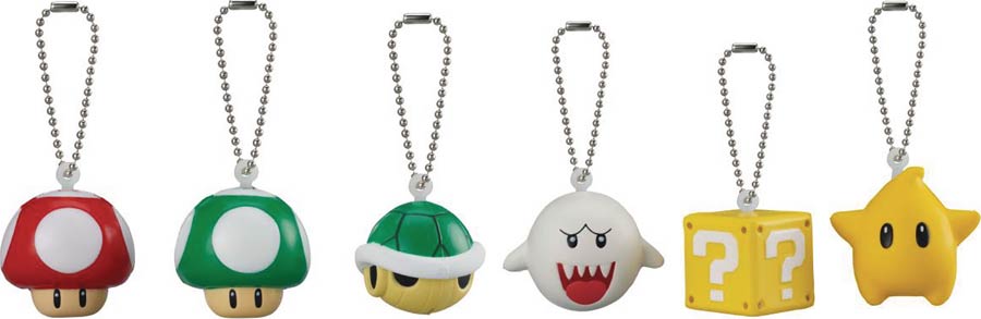 Super Mario 3D World Soft Squeeze Mascot Blind Mystery Box Display