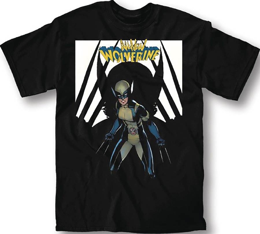 Marvel All-New Wolverine #8 Black T-Shirt Large