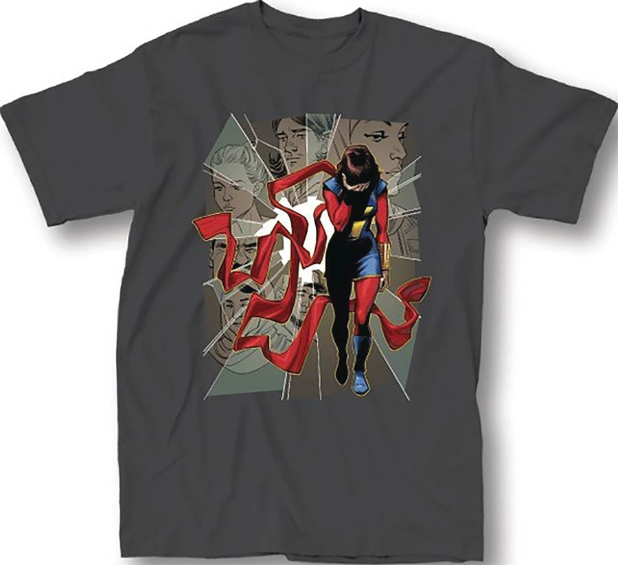 Marvel Ms Marvel Vol 4 #10 Charcoal T-Shirt Large