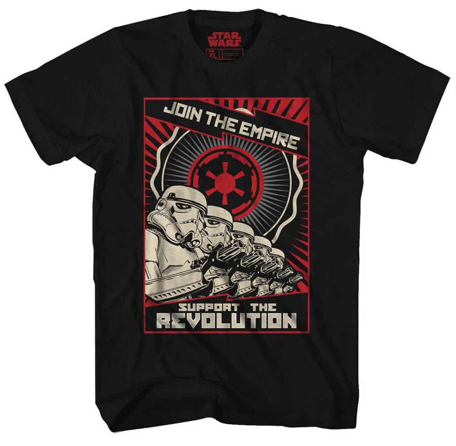 Star Wars Rogue One Revolution Black T-Shirt Large
