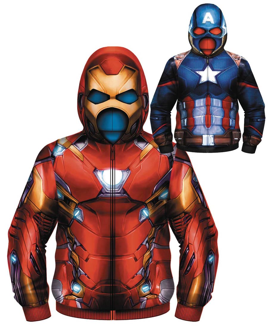 Marvel Identity Crisis Reversible Costume Hoodie Medium