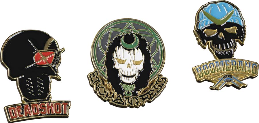 Suicide Squad Movie Lapel Pin Set - Set 1