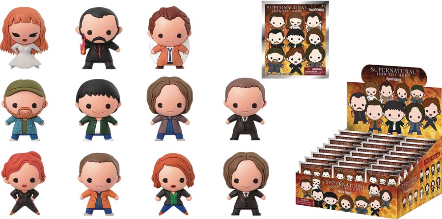 Supernatural Laser Cut Figural Keyring Blind Mystery Box 24-Piece Display