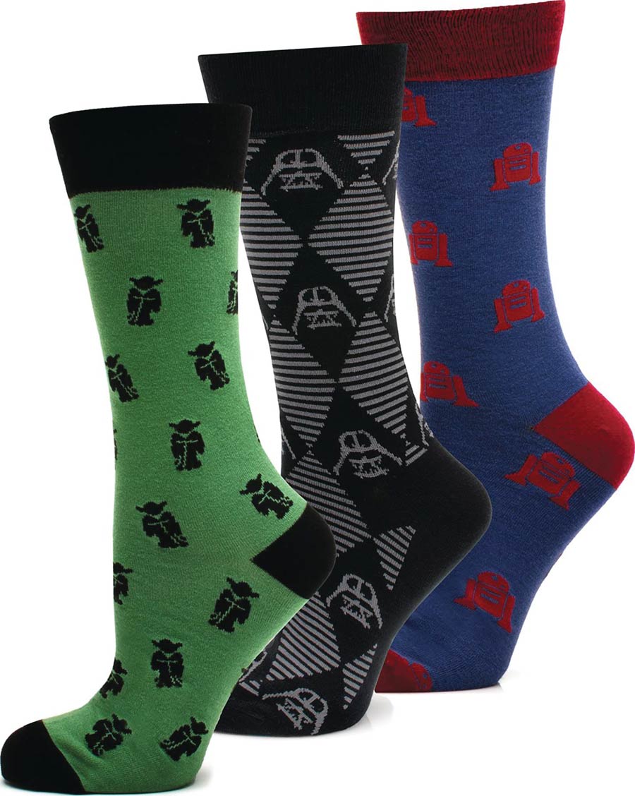 Star Wars Force Favorites 3-Pair Socks Gift Set