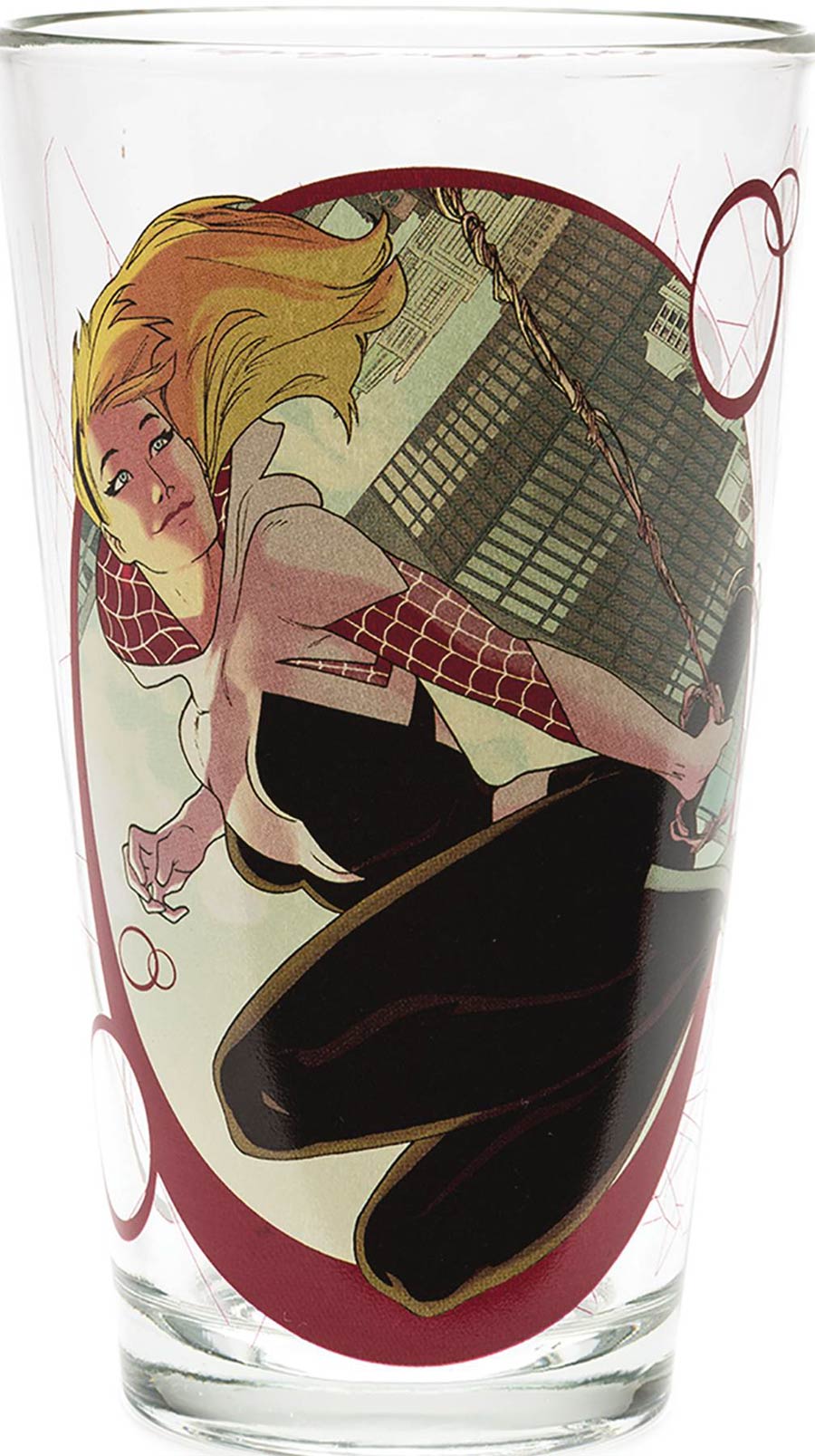 Toon Tumblers Spider-Gwen Clear Pint Glass