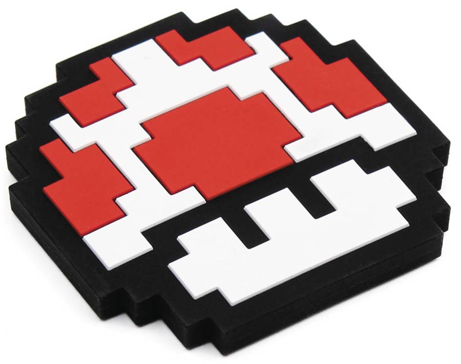 Nintendo Hand Held Teether - 8-Bit Power Up Mushroom