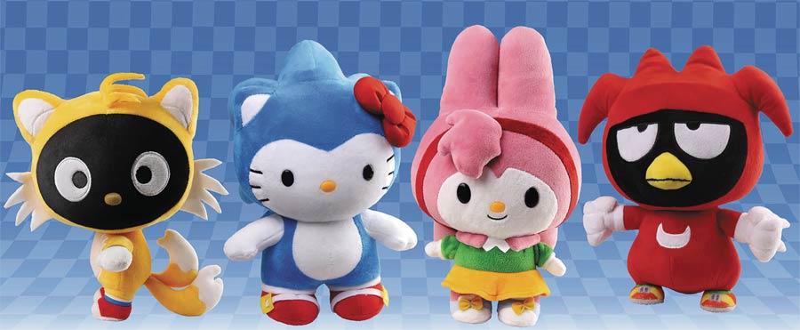Sonic The Hedgehog x Sanrio 10-Inch Deluxe Plush - Sonic x Hello Kitty
