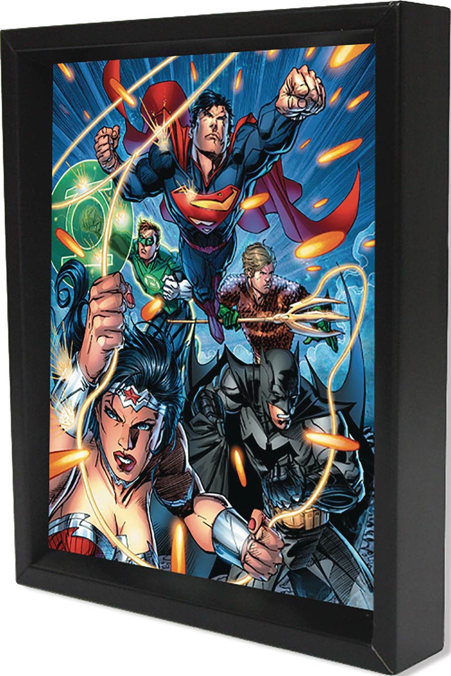 DC Heroes 3D Lenticular Shadowbox - Justice League Attack