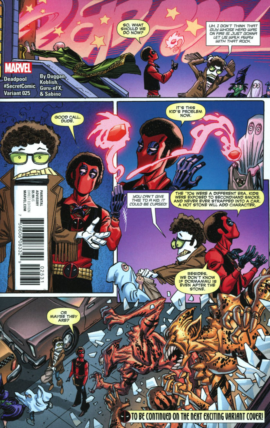 Deadpool Vol 5 #25 Cover C Variant Scott Koblish Secret Comics Cover