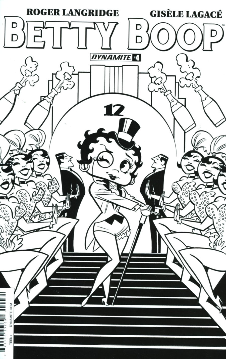 Betty Boop #4 Cover C Incentive J Bone Black & White Cover