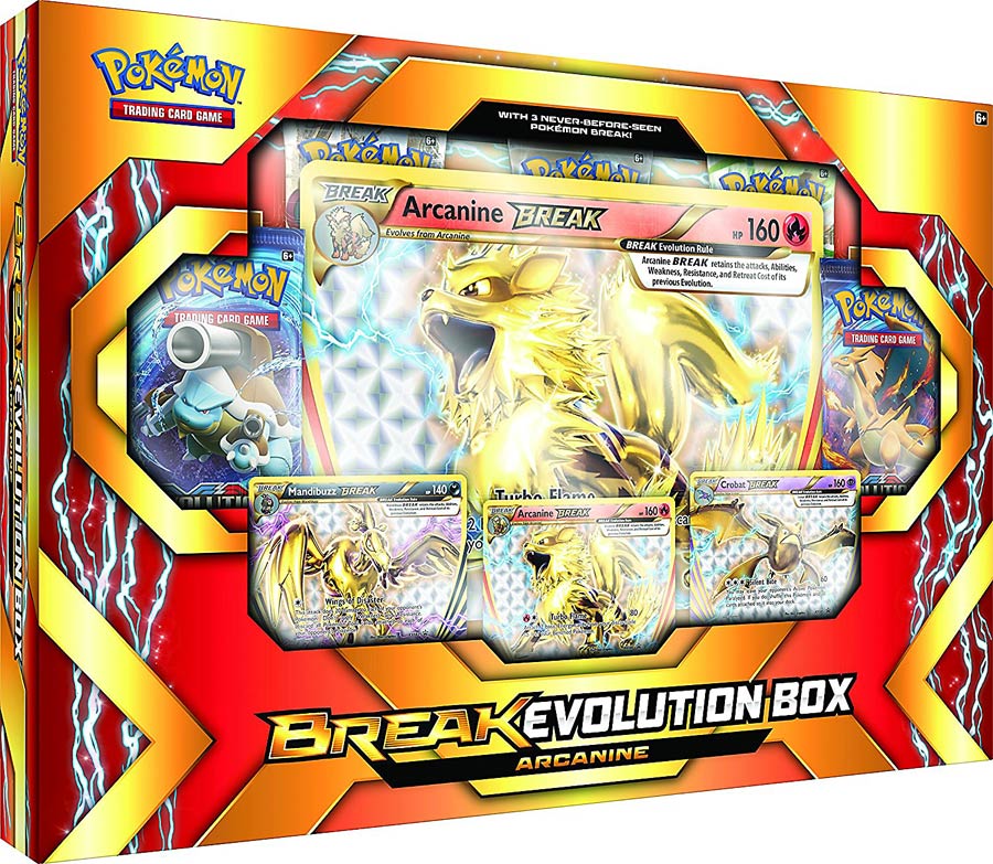 Pokemon TCG Break Evolution Box Featuring Arcanine