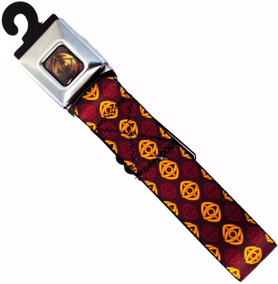 Marvel Comics Seatbelt-Style Belt 24-38 Inches - Doctor Strange Movie Eye Of Aggamotto Pattern