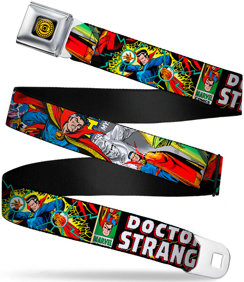 Marvel Comics Seatbelt-Style Belt 24-38 Inches - Doctor Strange Classic Comics