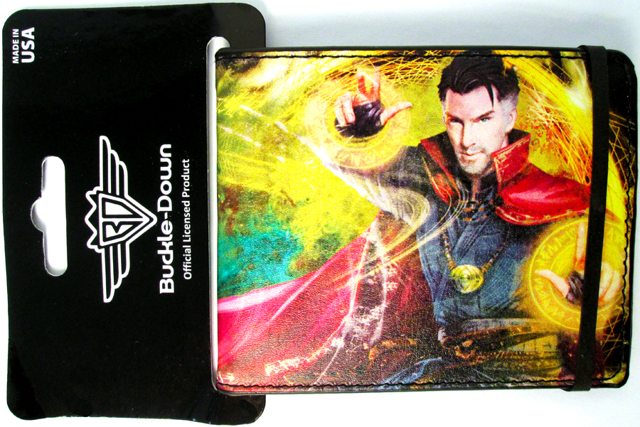 Marvel Comics Bi-Fold Wallet - Doctor Strange Movie Colorful Spells And Logo