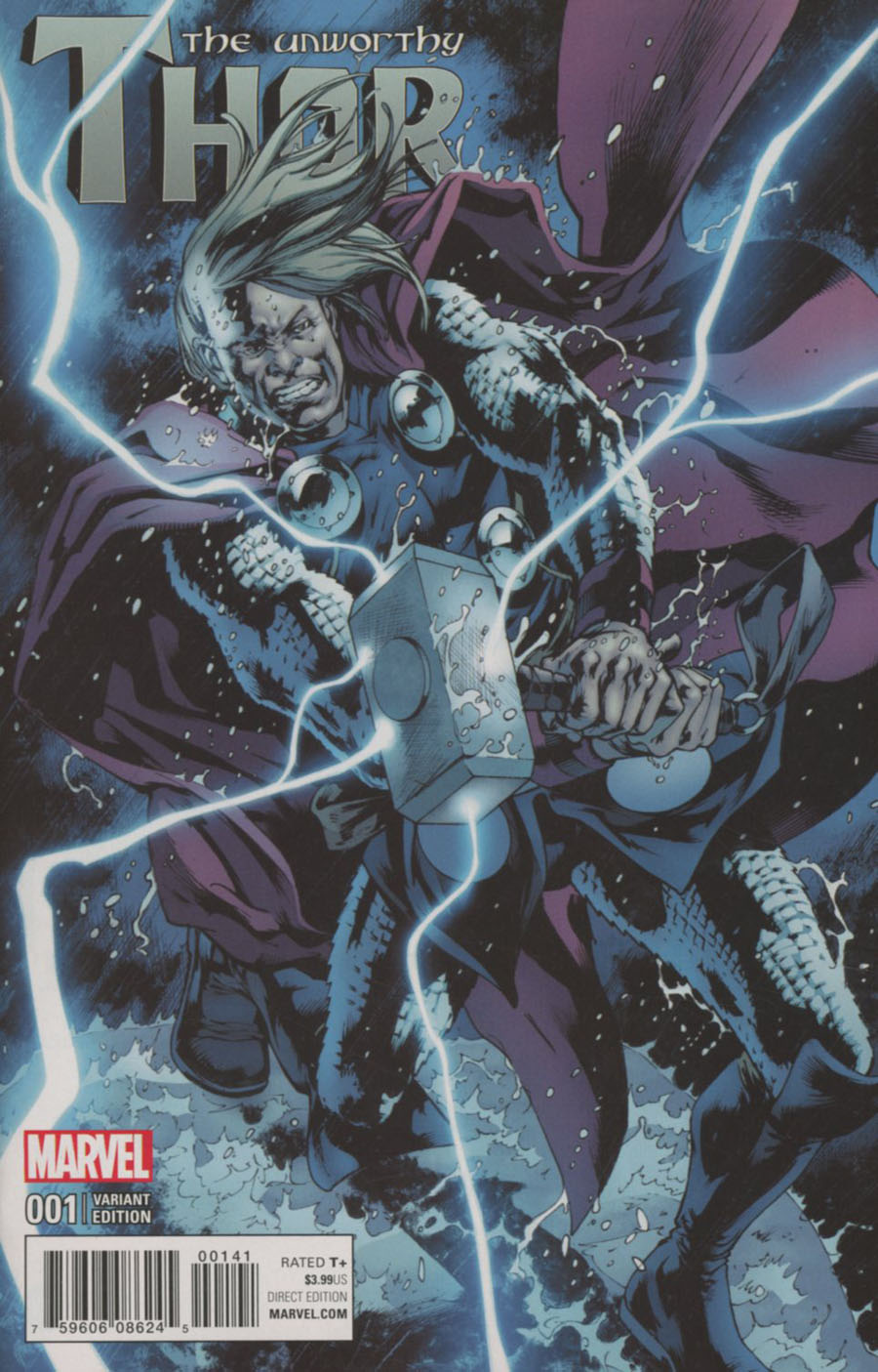 Unworthy Thor #1 Cover F Incentive Bryan Hitch Variant Cover (Marvel Now Tie-In)