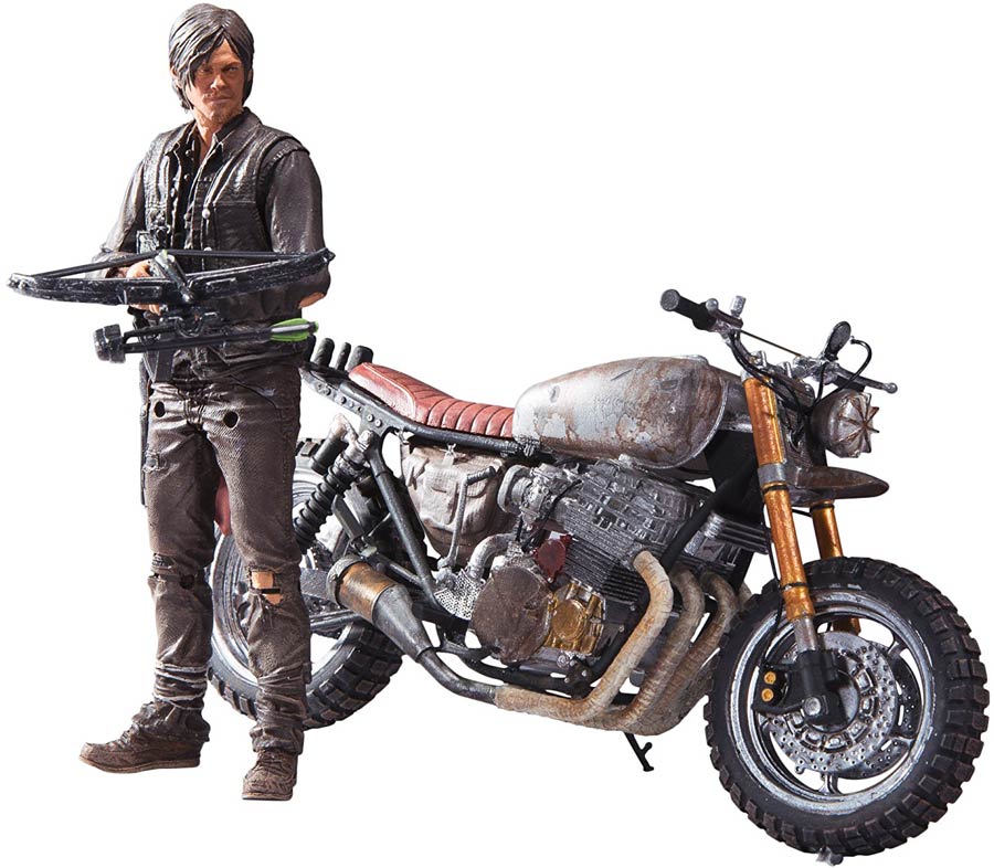 Walking Dead TV Series Daryl Dixon With New Bike Action Figure Box Set