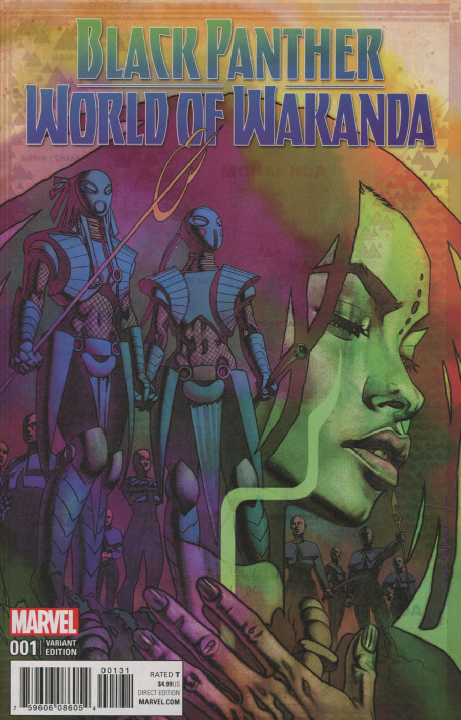 Black Panther World Of Wakanda #1 Cover G Incentive Brian Stelfreeze Variant Cover (Marvel Now Tie-In)