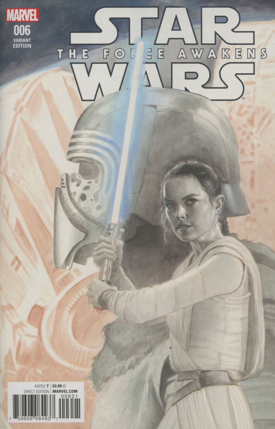 Star Wars Episode VII The Force Awakens Adaptation #6 Cover D Incentive Paolo Rivera Sketch Cover