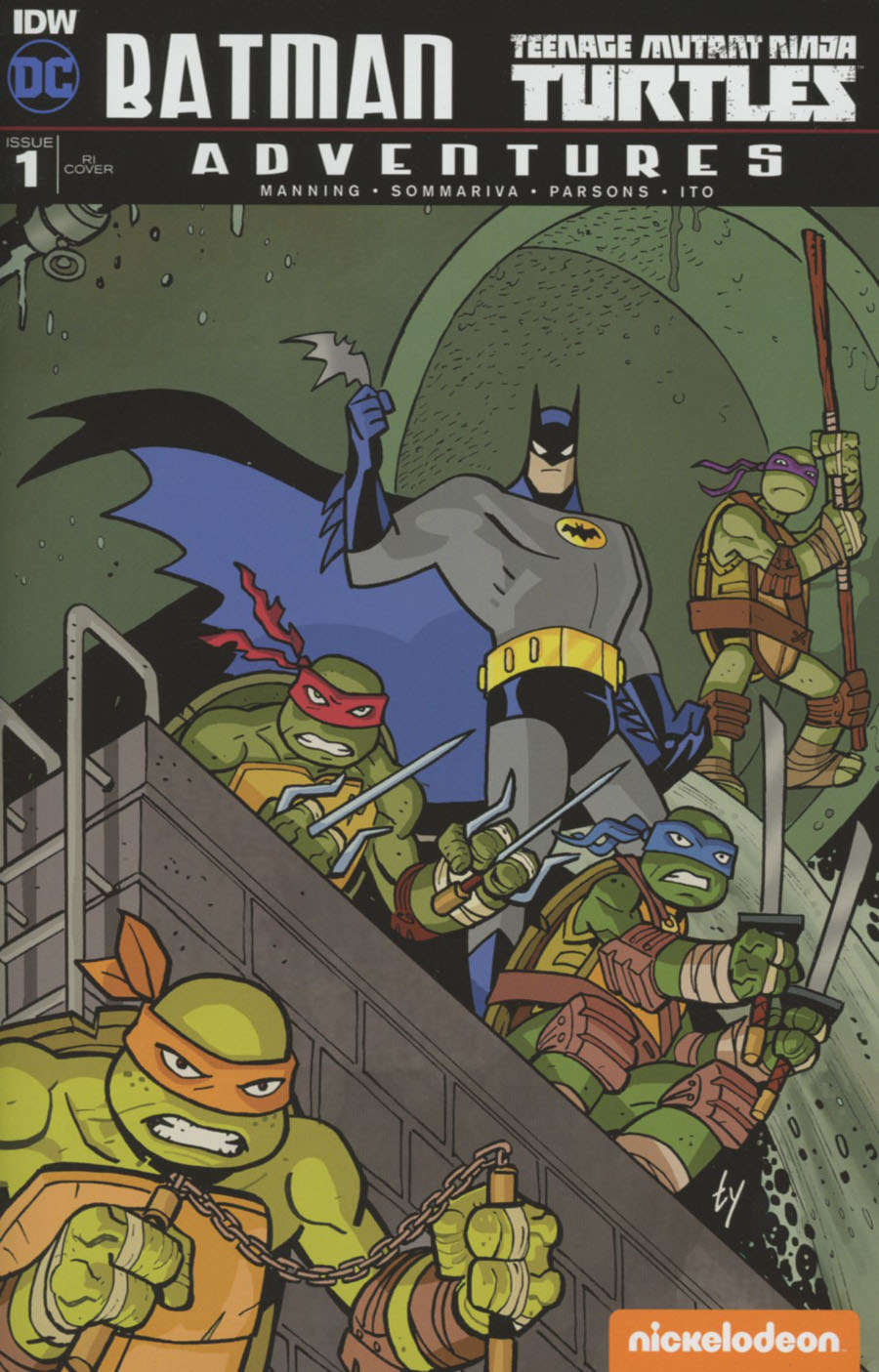 Batman Teenage Mutant Ninja Turtles Adventures #1 Cover F Incentive Ty Templeton Variant Cover