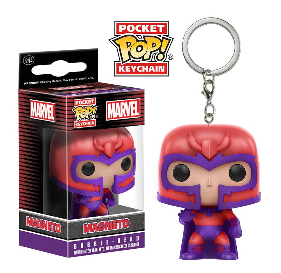 POP Marvel Magneto Vinyl Figure Pocket Keychain