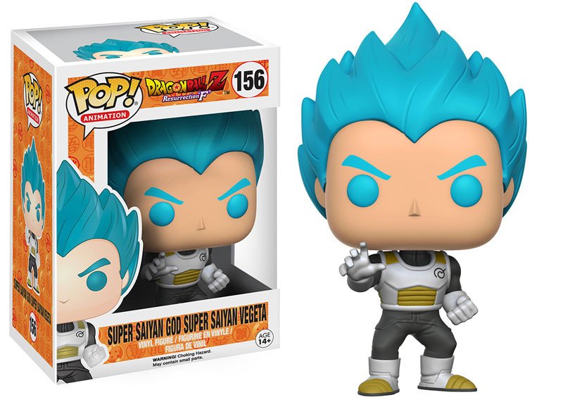 POP Animation 156 Dragon Ball Z Resurrection F Super Saiyan God Super Saiyan Vegeta Vinyl Figure