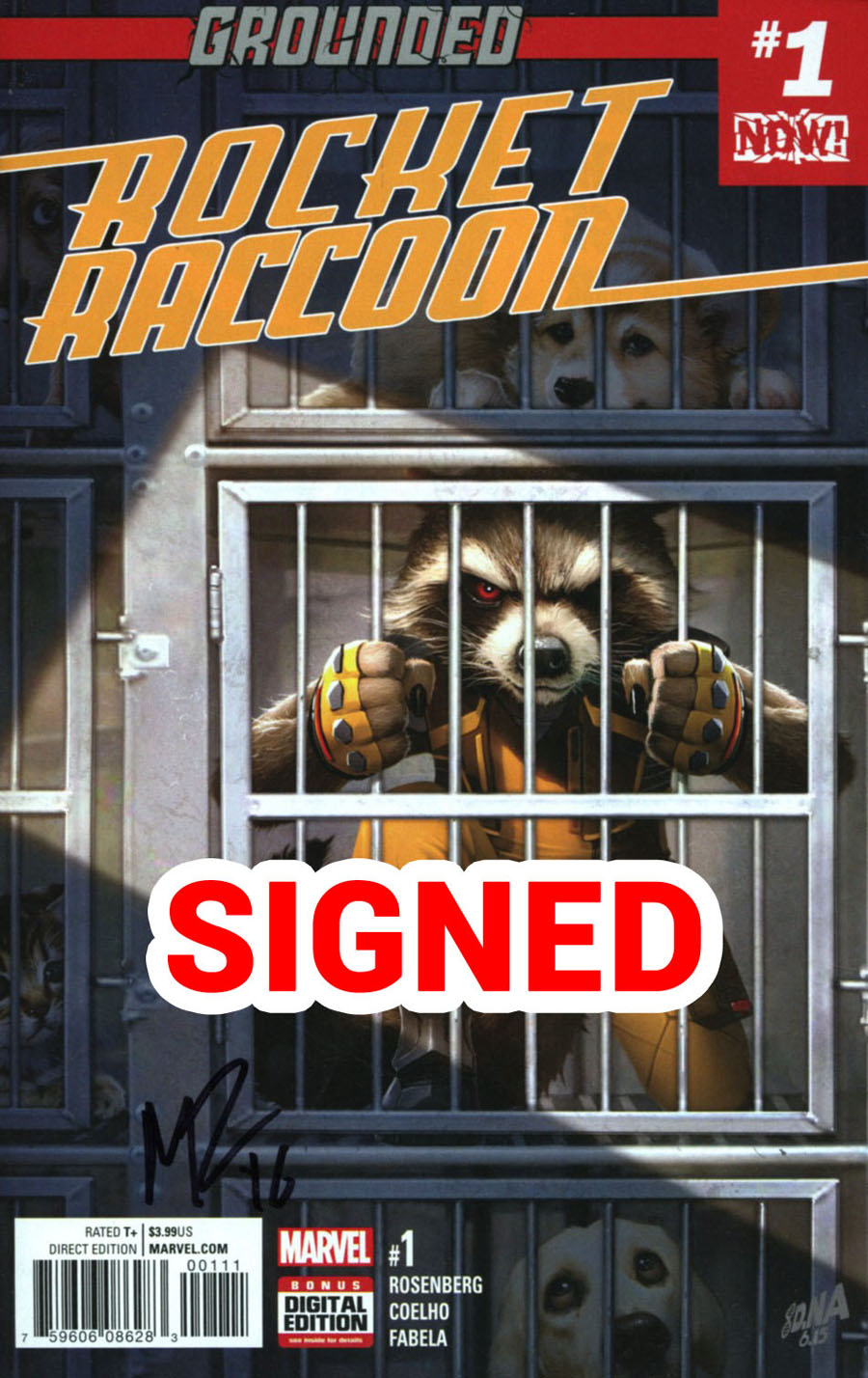 Rocket Raccoon Vol 3 #1 Cover G Regular David Nakayama Cover Signed By Matthew Rosenberg