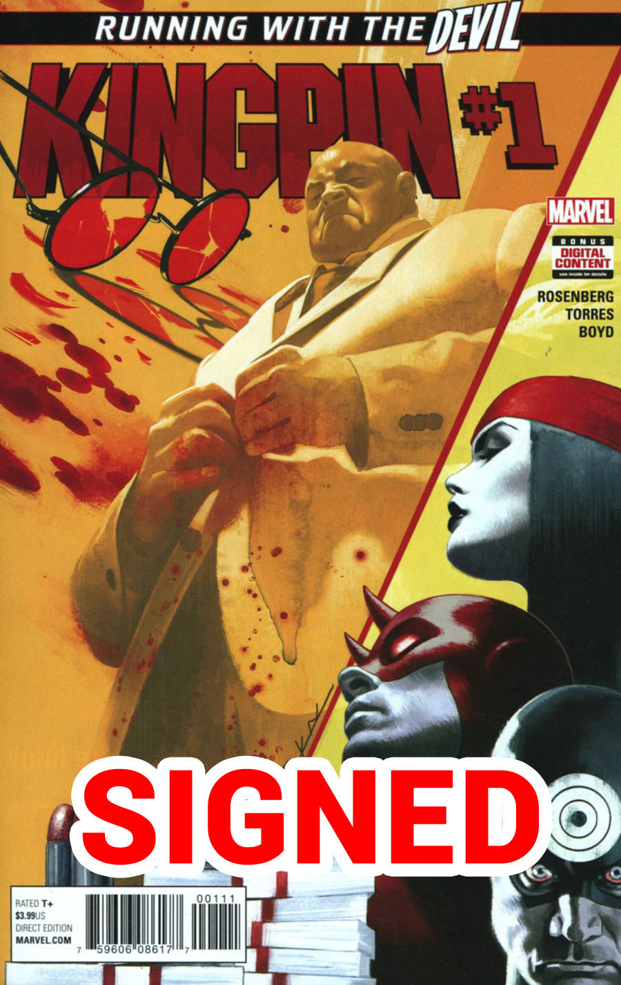 Kingpin Vol 2 #1 Cover H Regular Jeff Dekal Cover Signed By Matthew Rosenberg