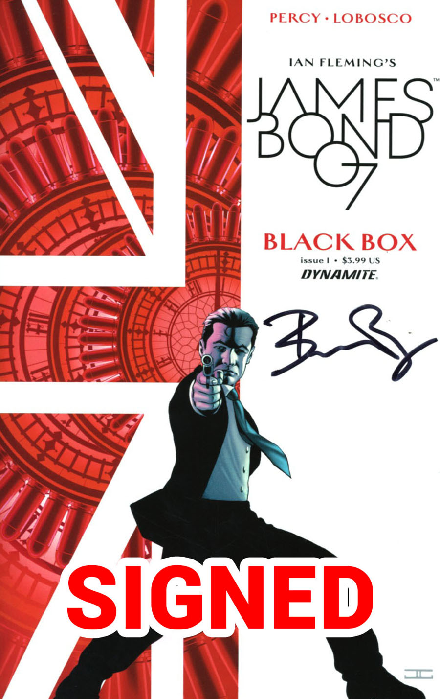 James Bond Vol 2 #1 Cover M Regular John Cassaday Cover Signed By Benjamin Percy