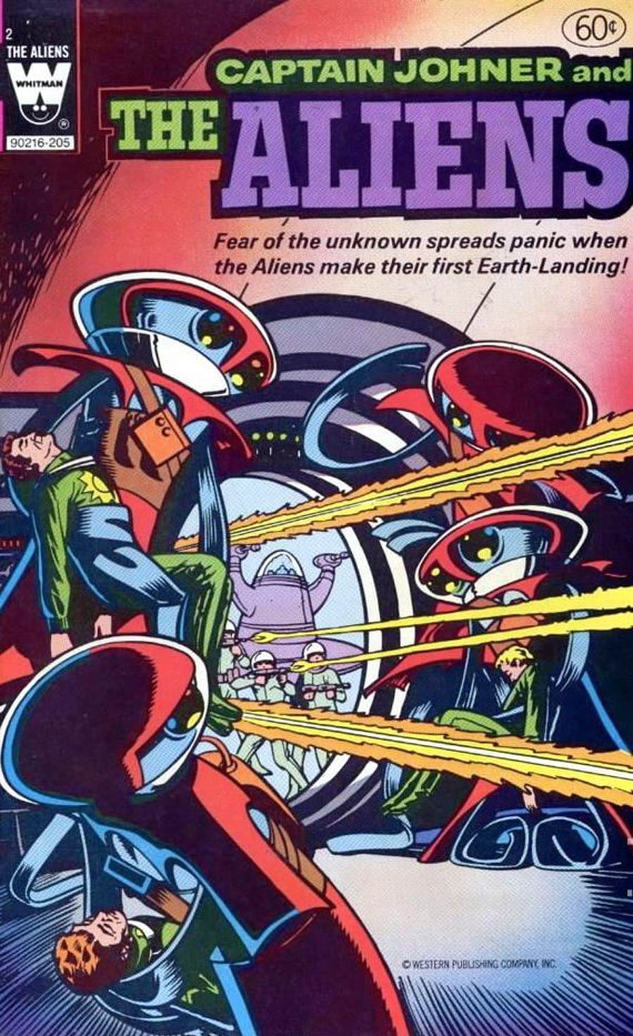 Aliens (Gold Key) #2 Whitman Cover B variant white Whitman logo