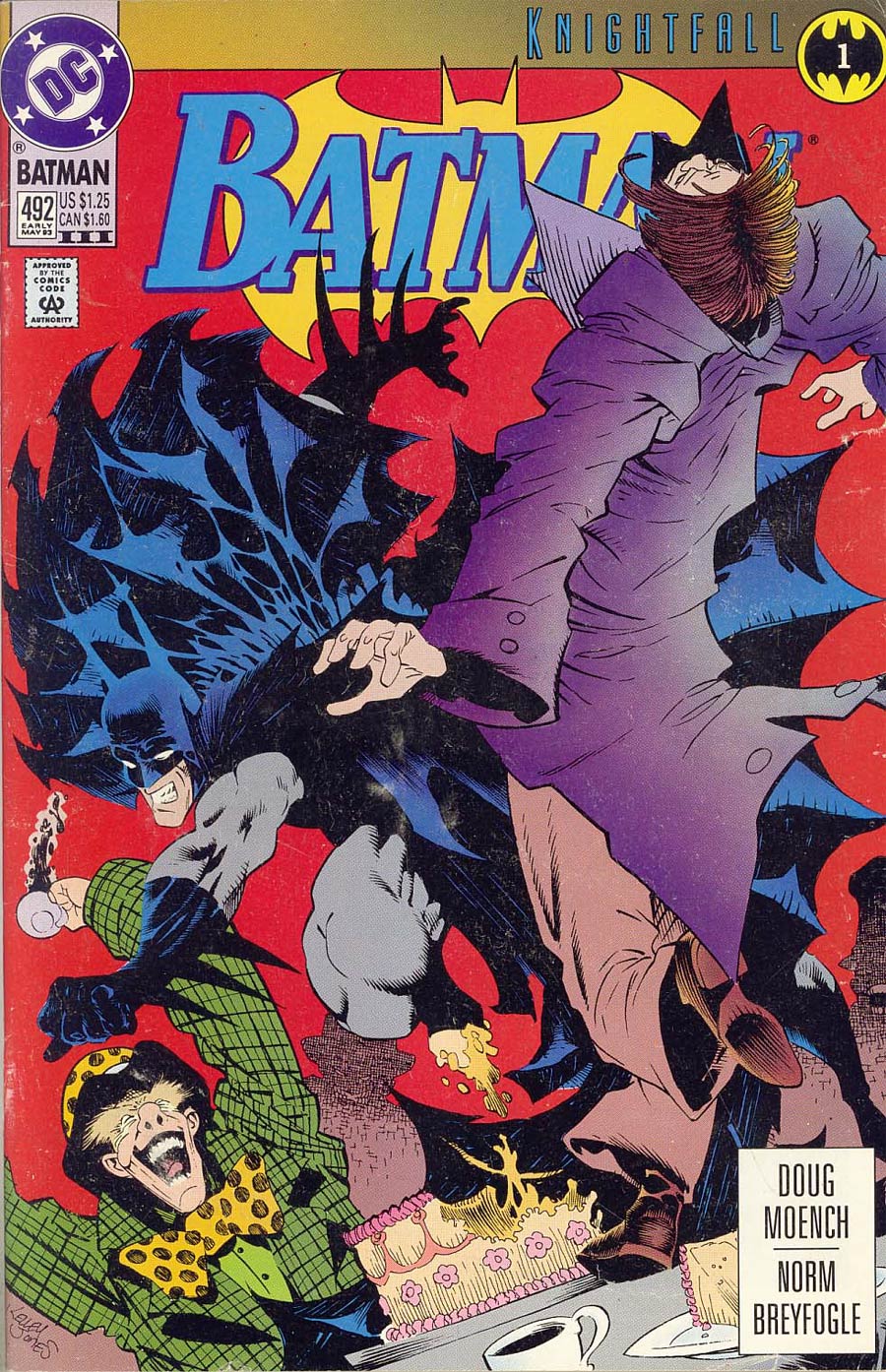 Batman #492 Cover D 3rd Ptg