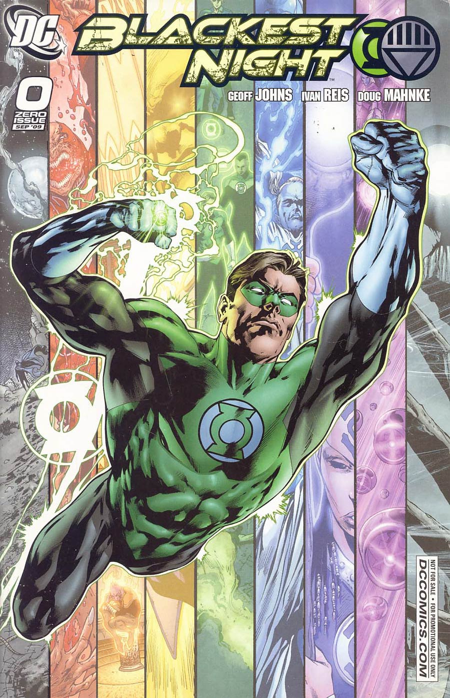 Blackest Night #0 Cover B SDCC 2009 Promotional Giveaway Edition