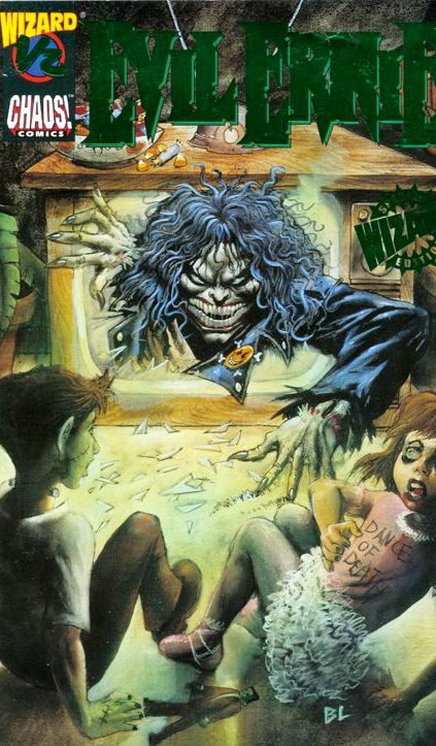 Evil Ernie #1/2 Cover C Green Foil Edition With Certificate