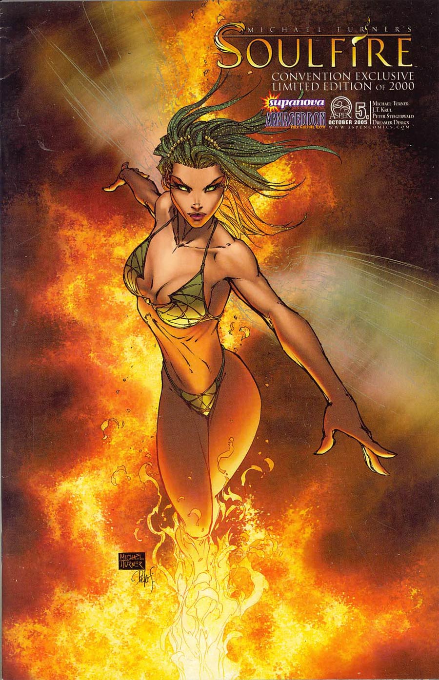 Soulfire #5 Cover C Michael Turner Supernova Armageddon Convention Variant Cover