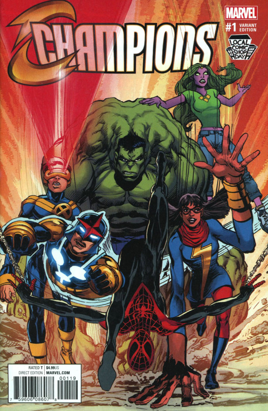 LCSD 2016 Champions (Marvel) Vol 2 #1 Variant Neal Adams Cover