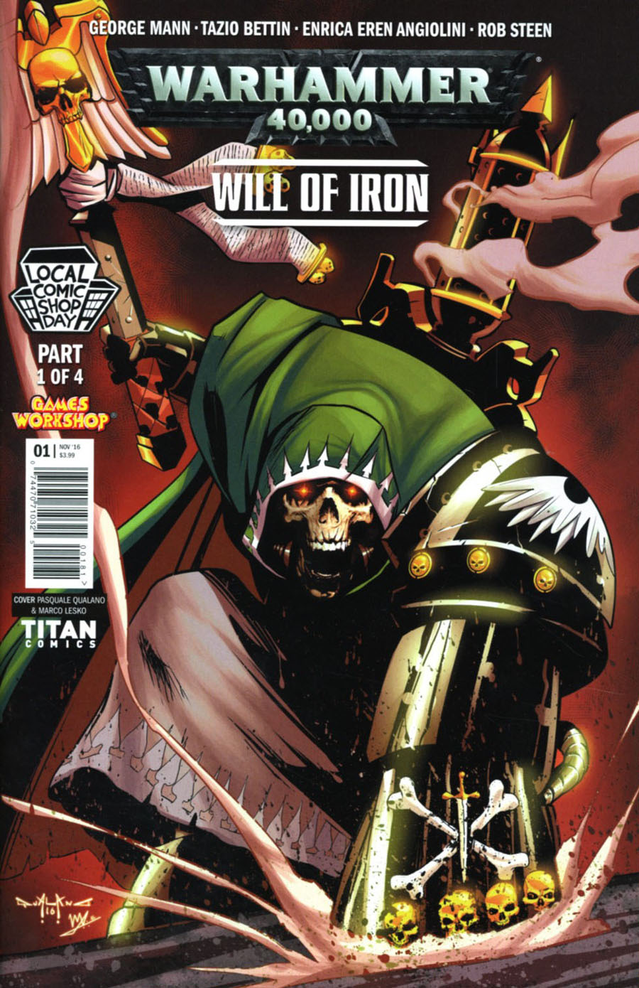 LCSD 2016 Warhammer 40000 Will Of Iron #1 Variant Pasquale Qualano Cover