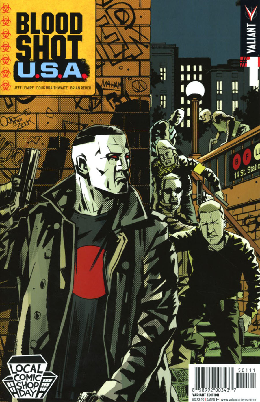 LCSD 2016 Bloodshot USA #1 Variant Antonio Fuso Cover
